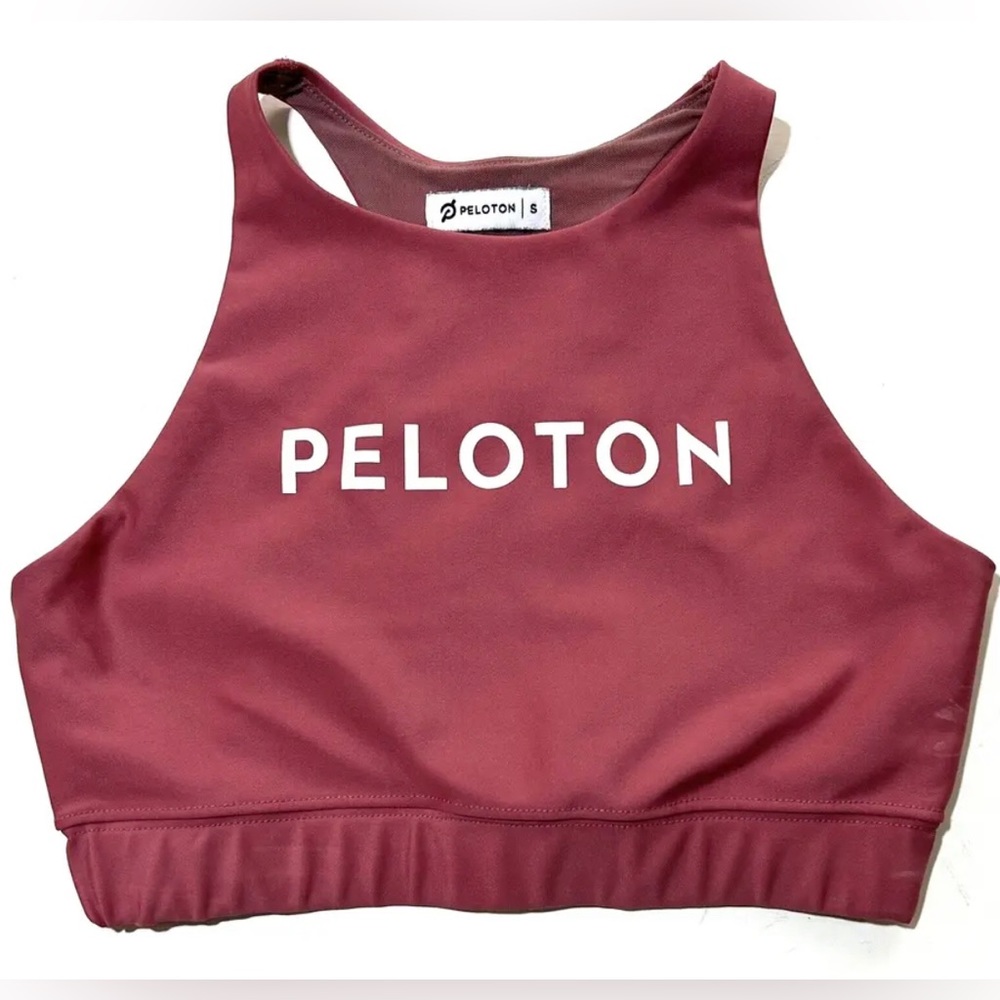 Peloton Sports Bra Womens Small Running Cycling Red/Pink Stretch Active